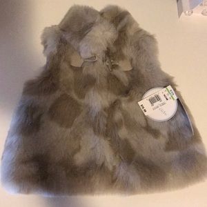 Faux fur vest